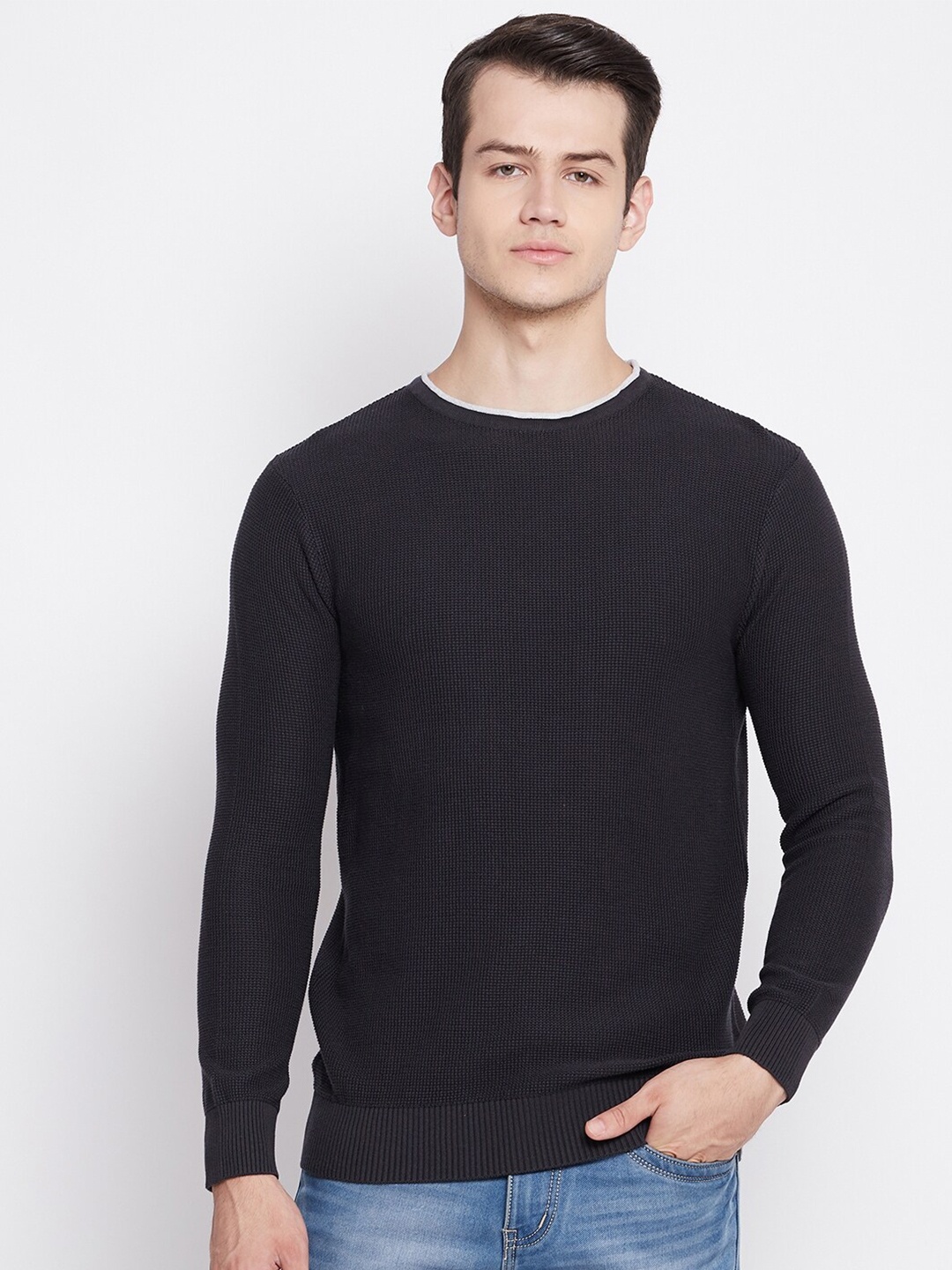 

Octave Men Charcoal Pullover Sweater