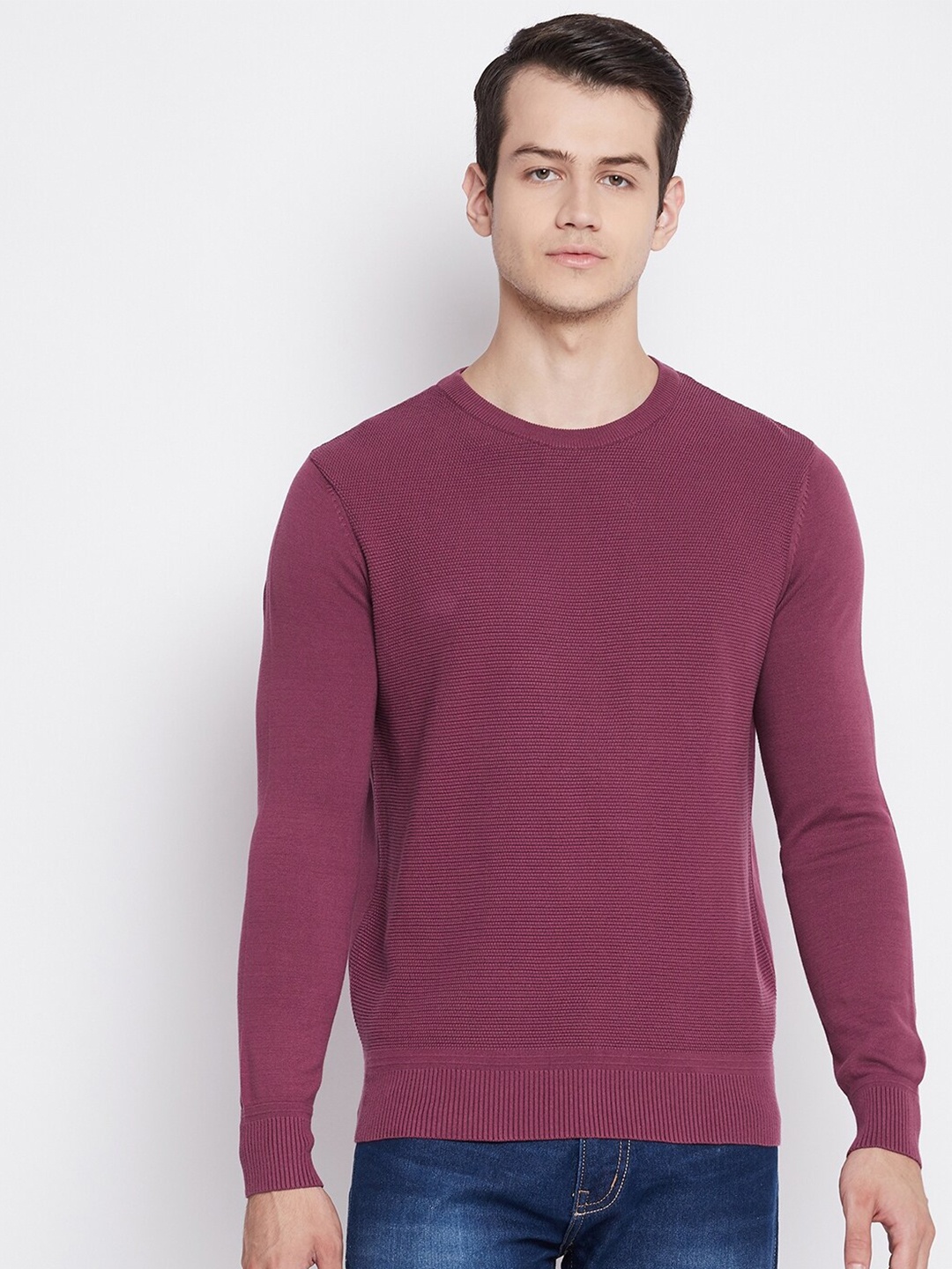 

Octave Men Burgundy Pullover Sweater