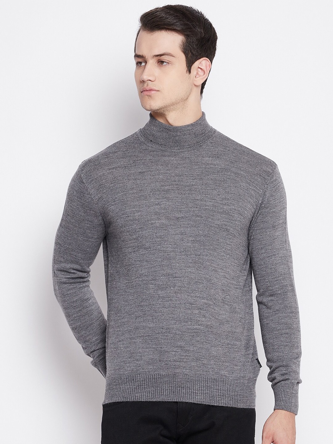 

Octave Men Grey Acrylic Pullover