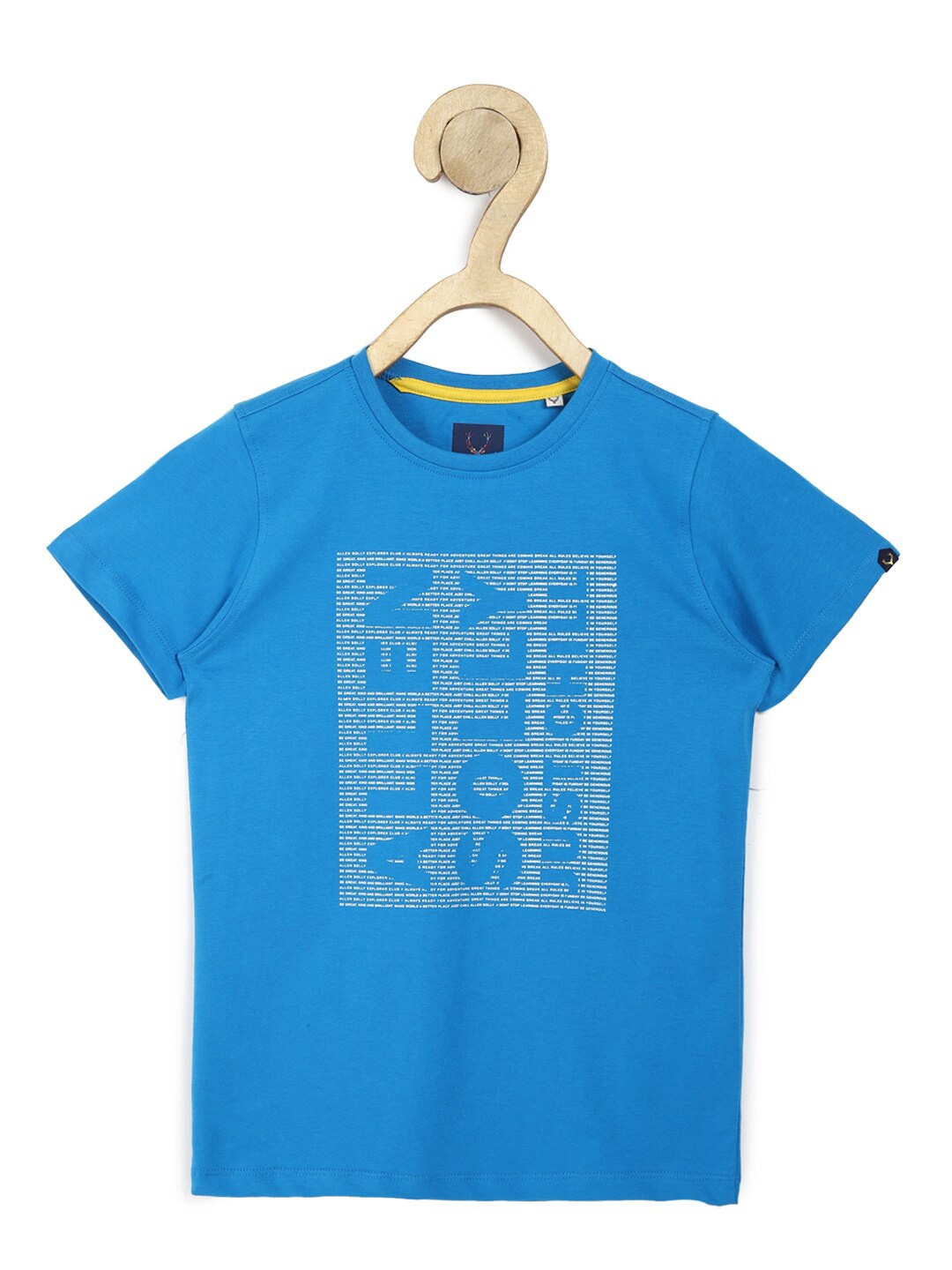 

Allen Solly Junior Boys Blue Typography Printed T-shirt