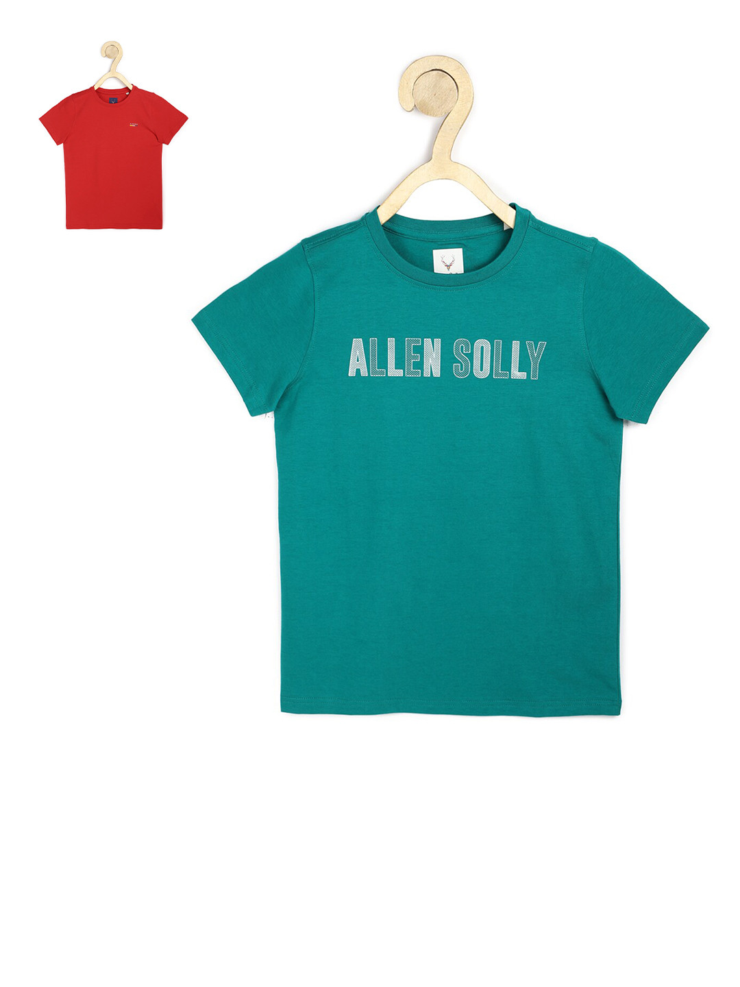 

Allen Solly Junior Set-2 Boys Blue& Red T-shirt
