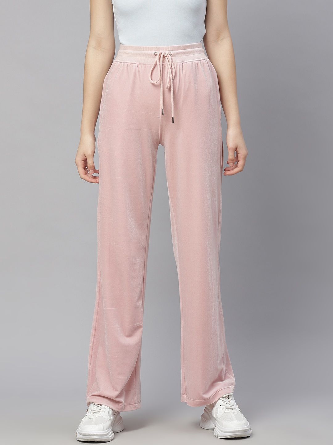 

Marks & Spencer Women Pink Relaxed Fit Track Pants