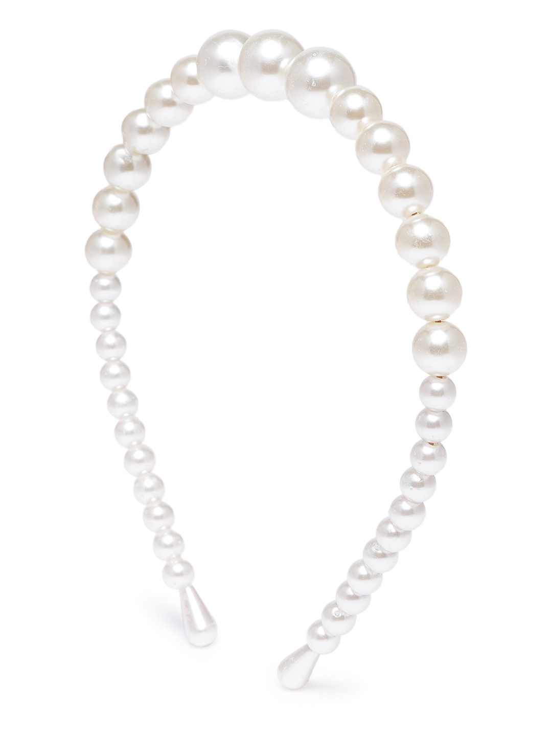 

EL REGALO Girls White Beaded Hairband