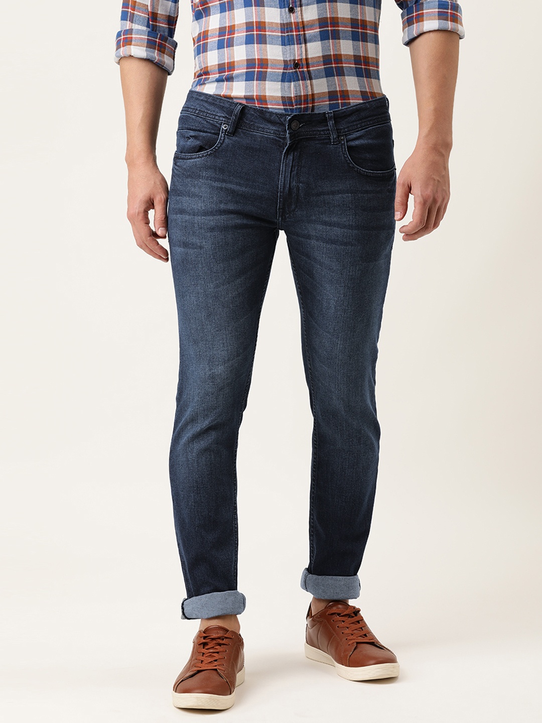 

Peter England Casuals Men Blue Skinny Fit Stretchable Jeans