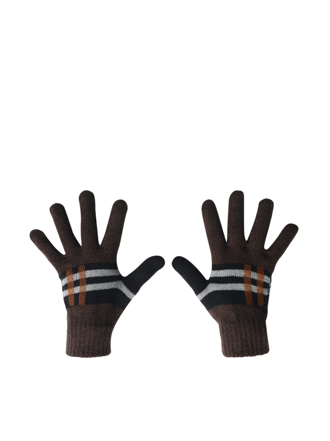 

LOOM LEGACY Men Brown Acrylic Hand Gloves