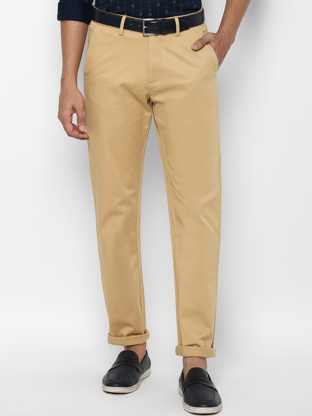 

Allen Solly Men Khaki Trousers