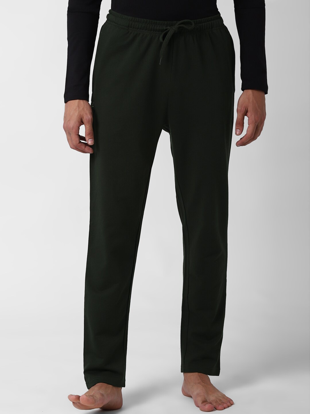 

Peter England Men Green Cotton Track Pants