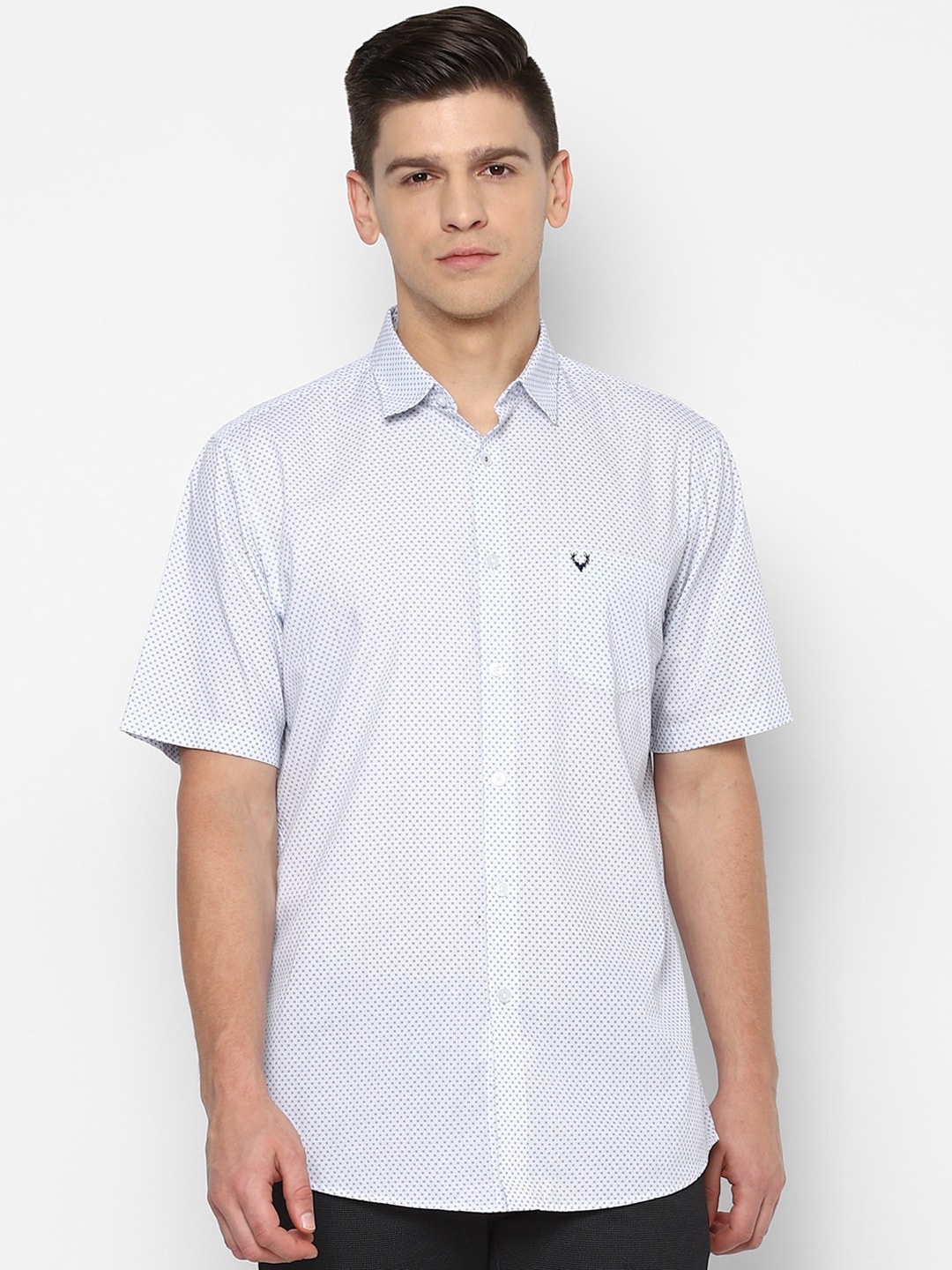

Allen Solly Men Blue Slim Fit Opaque Printed Casual Shirt