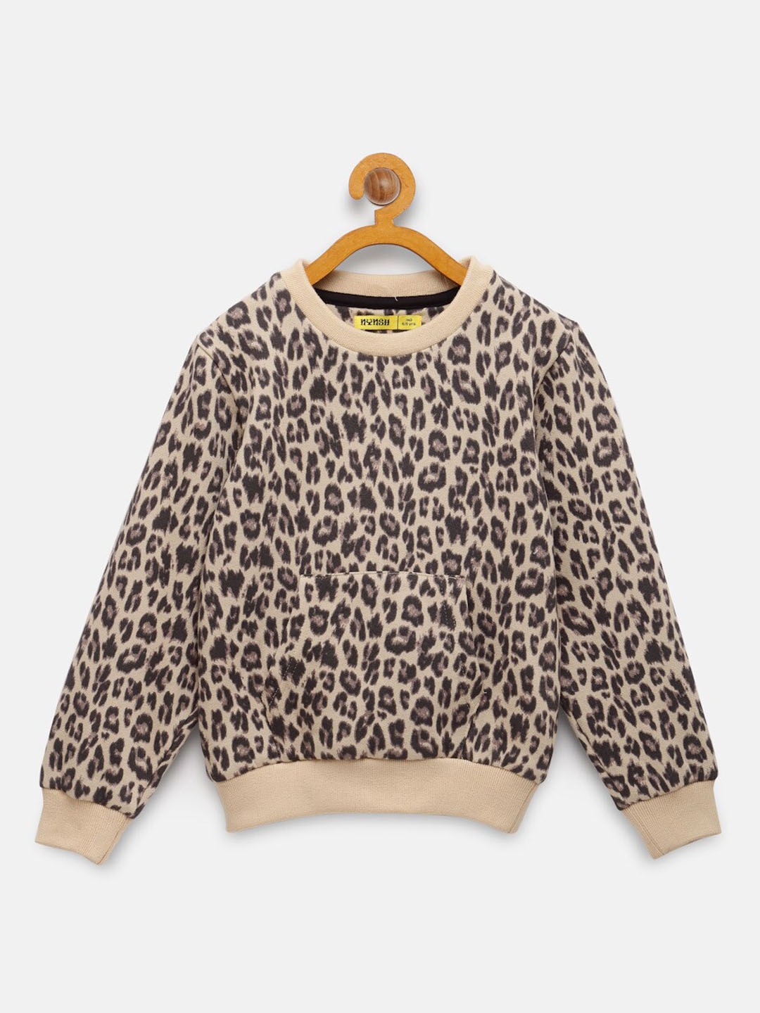 

NYNSH Girls Beige Printed Sweatshirt