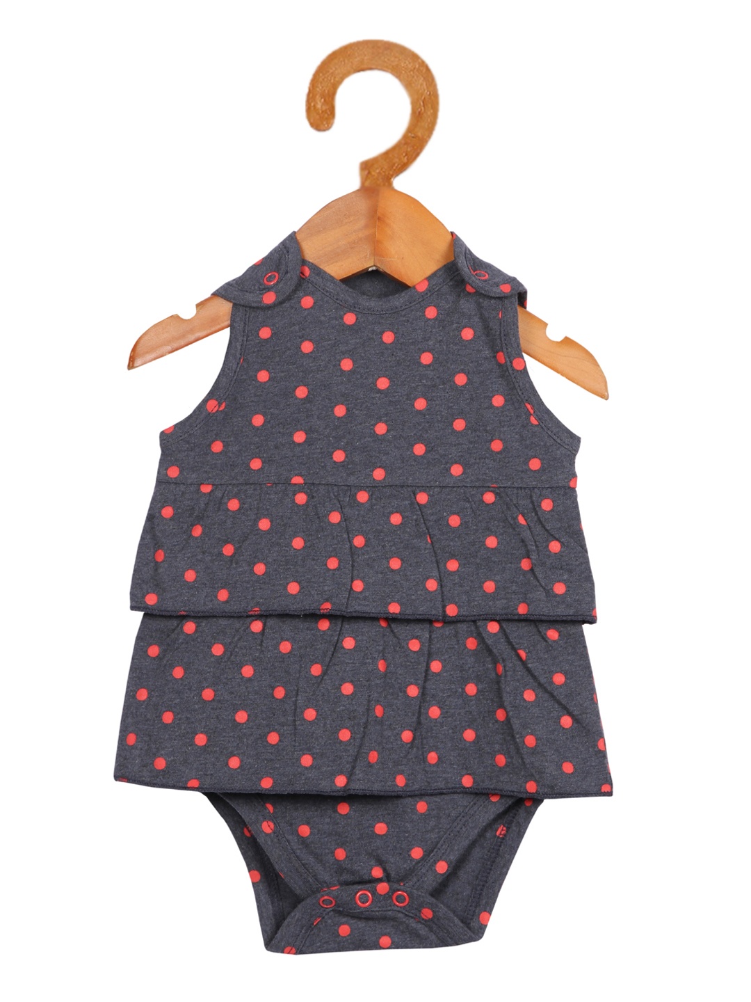 

Nino Bambino Grey & Orange Organic Cotton A-Line Dress
