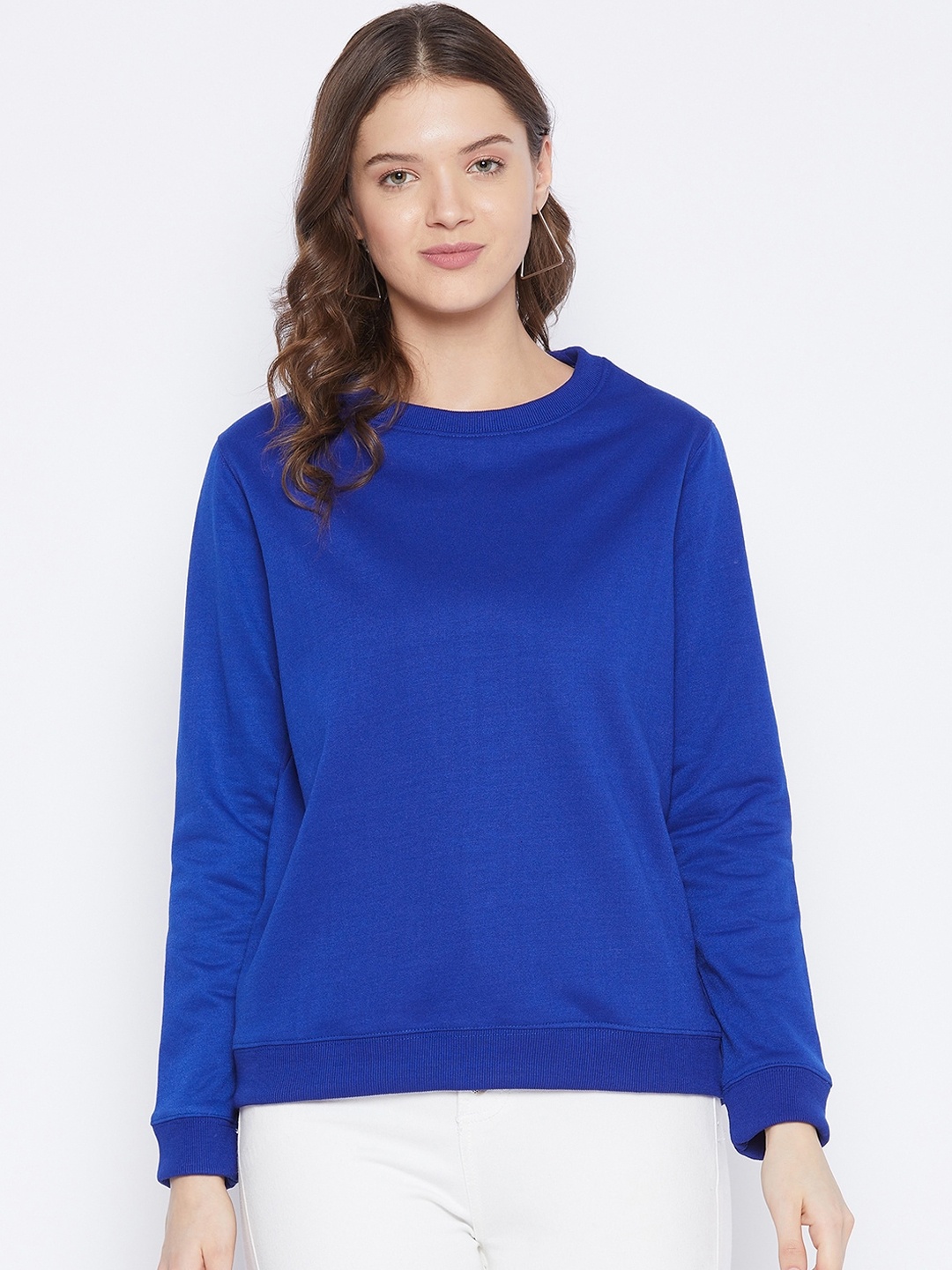 

FRENCH FLEXIOUS Women Blue Sweatshirt