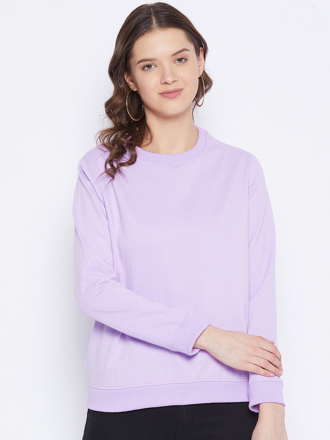 

FRENCH FLEXIOUS Women Lavender Sweatshirt