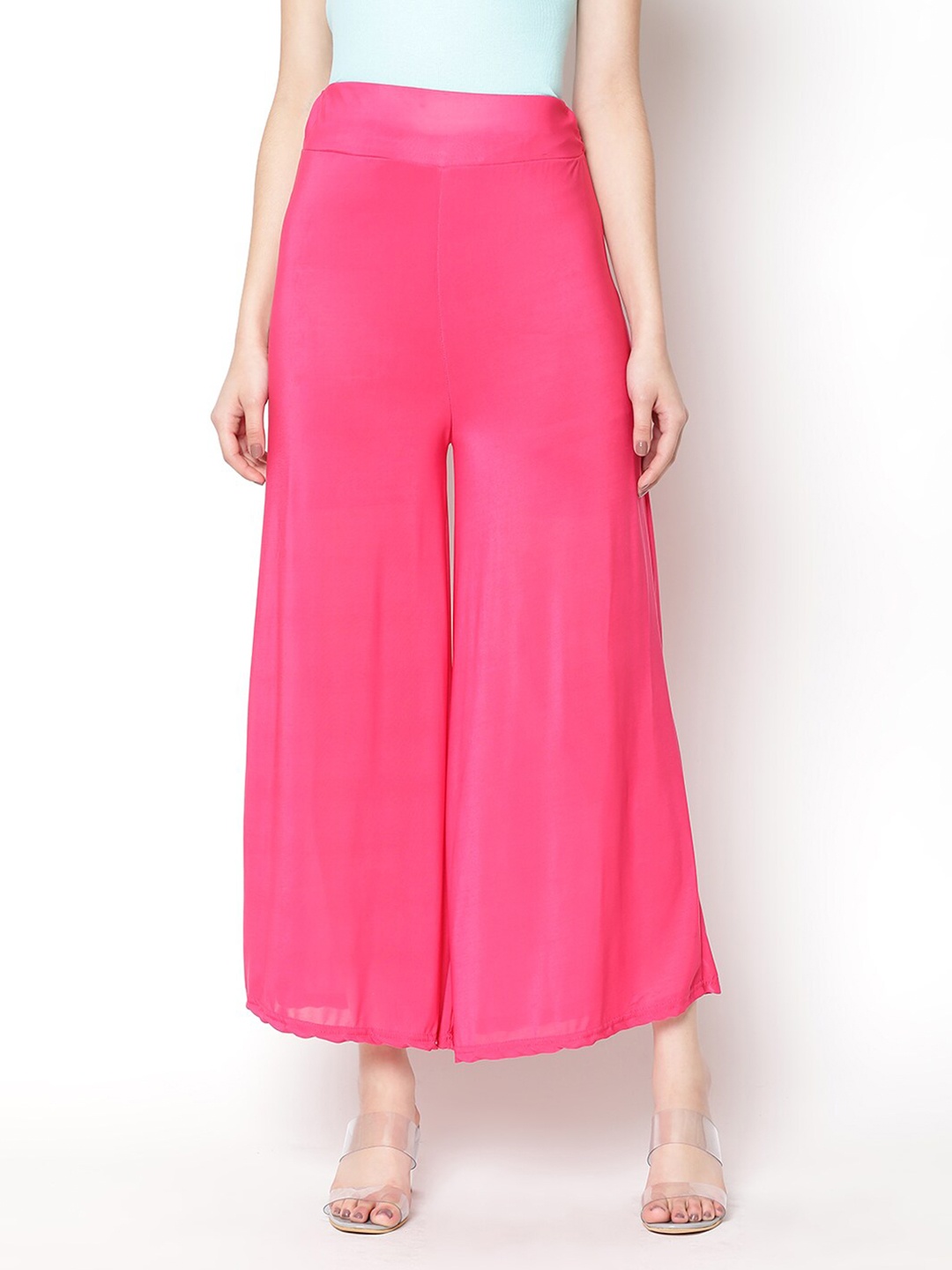 

V2 Value & Variety Women Pink Knitted Palazzos