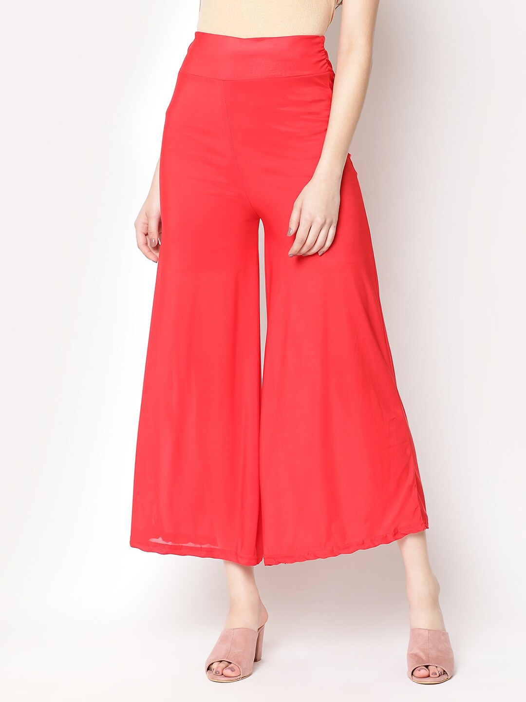 

V2 Value & Variety Women Red Knitted Palazzos