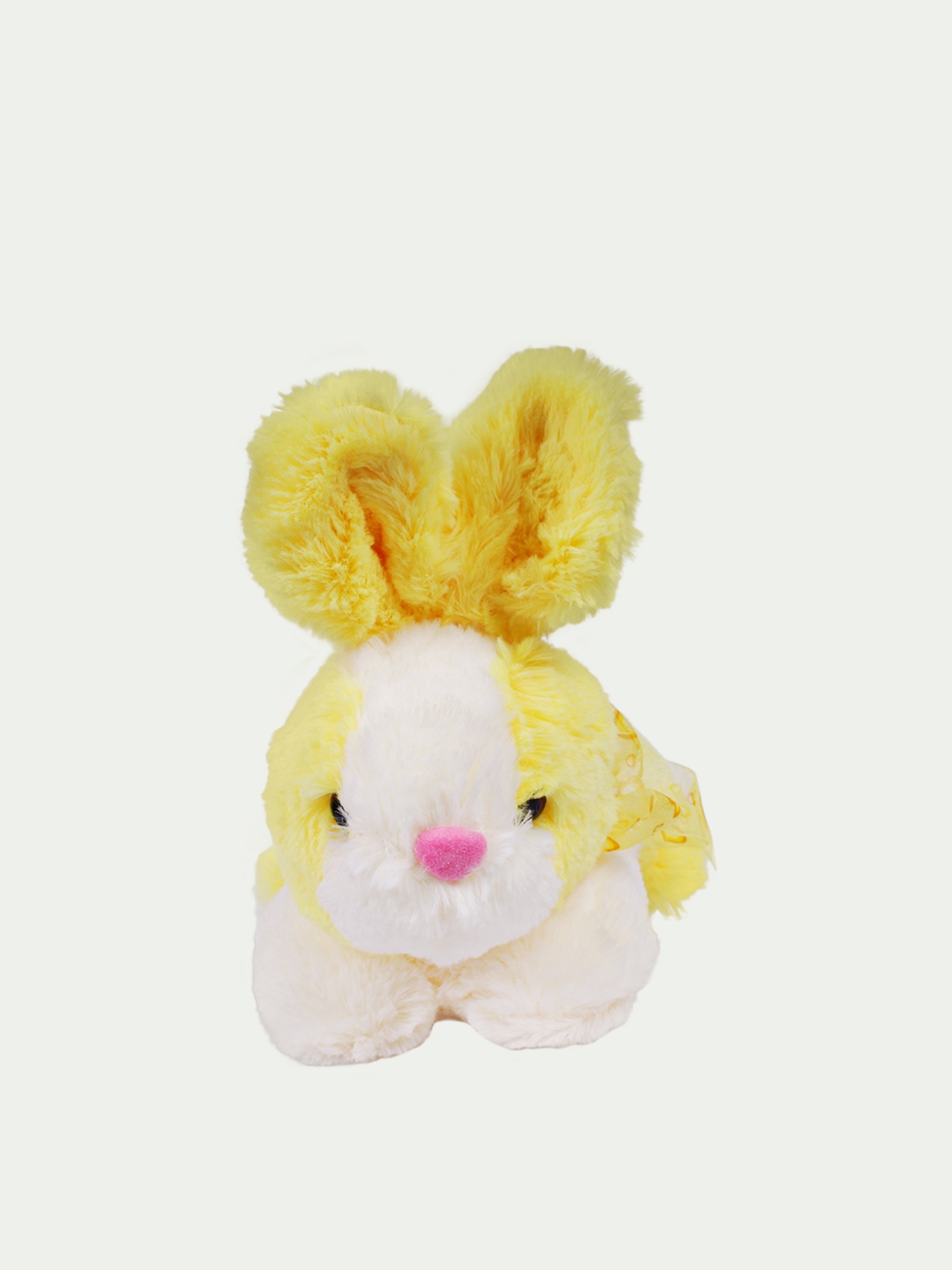 

DukieKooky Kids Yellow & Pink Colourblocked Rabbit Soft Toy, Multi