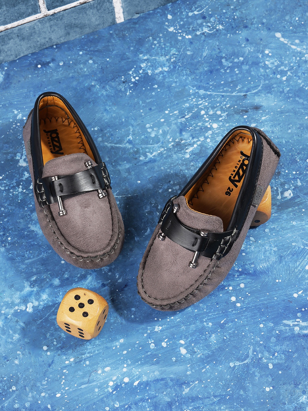 

Jazzy Juniors Boys Grey Loafers