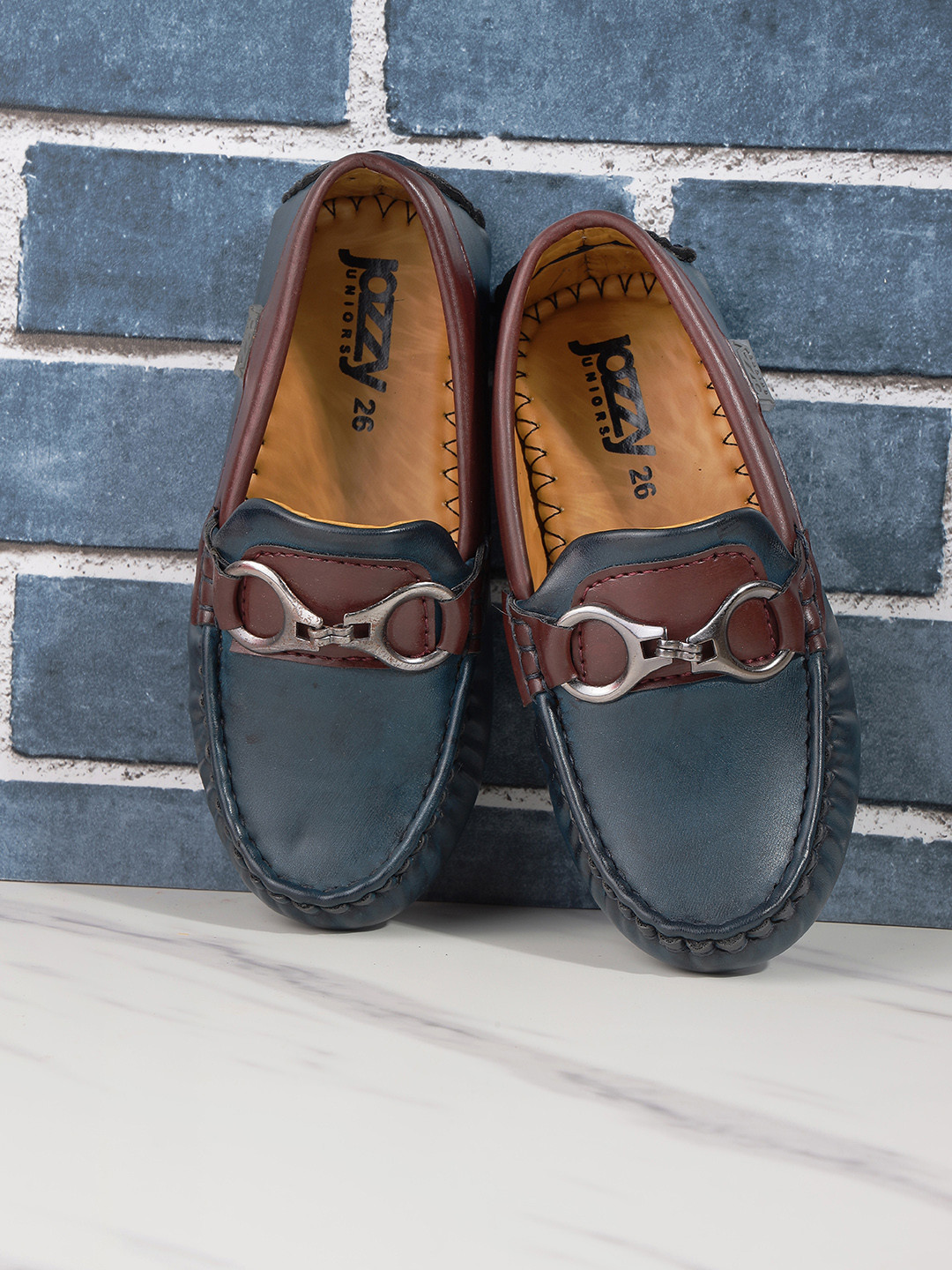 

Jazzy Juniors Boys Navy Blue Loafers