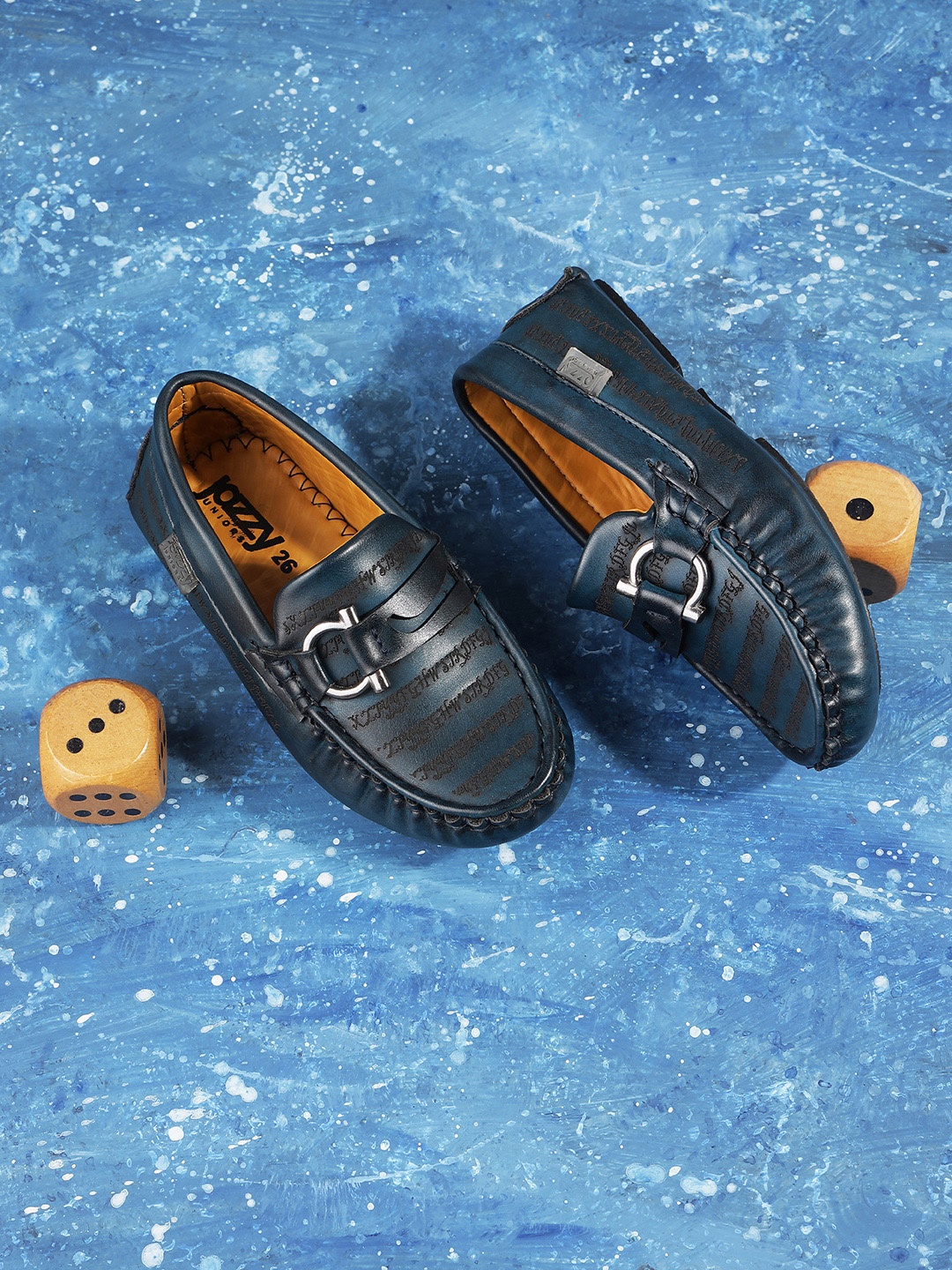 

Jazzy Juniors Boys Navy Blue Textured Loafers