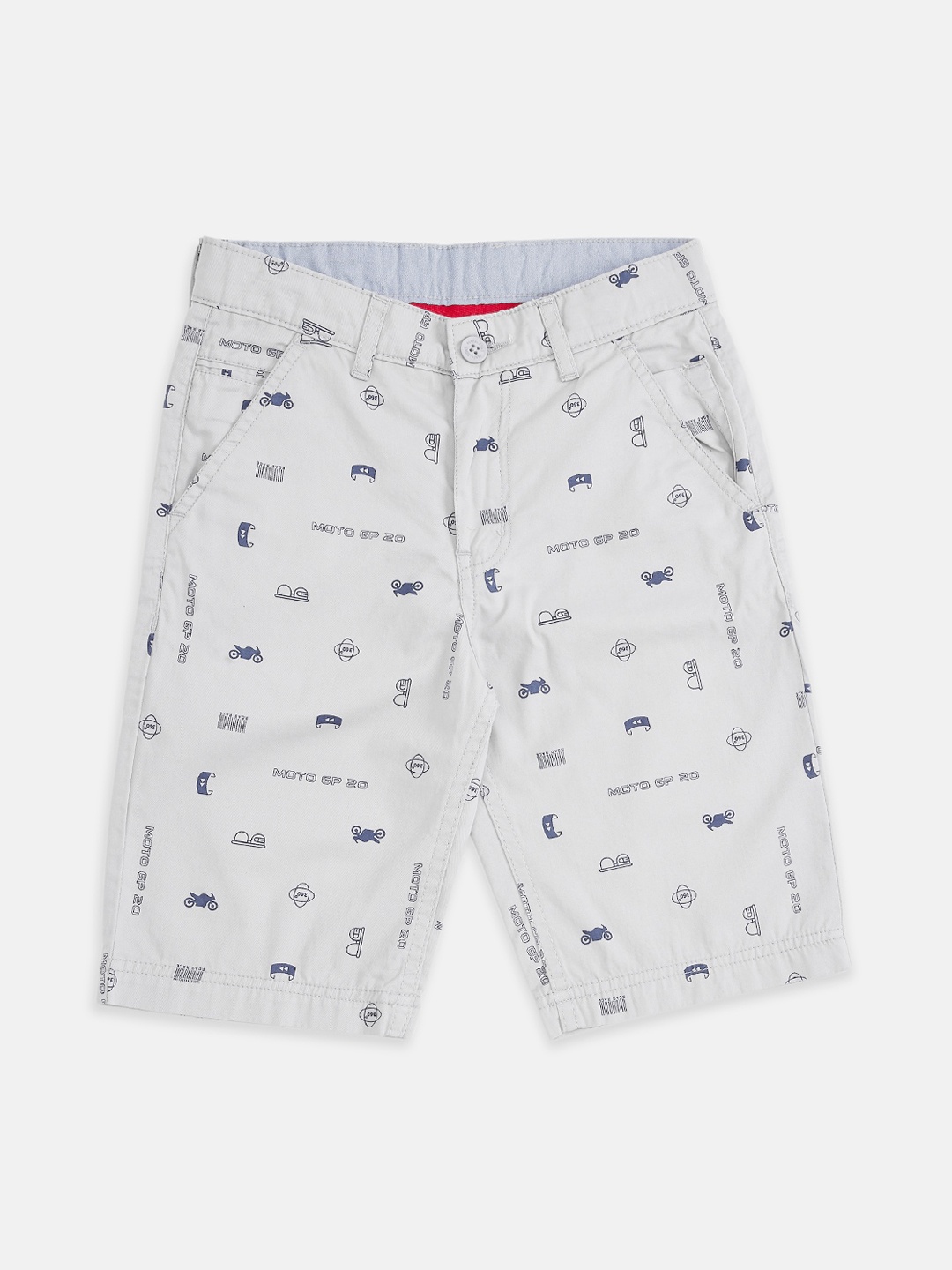 

Pantaloons Junior Boys Grey Printed Regular Shorts