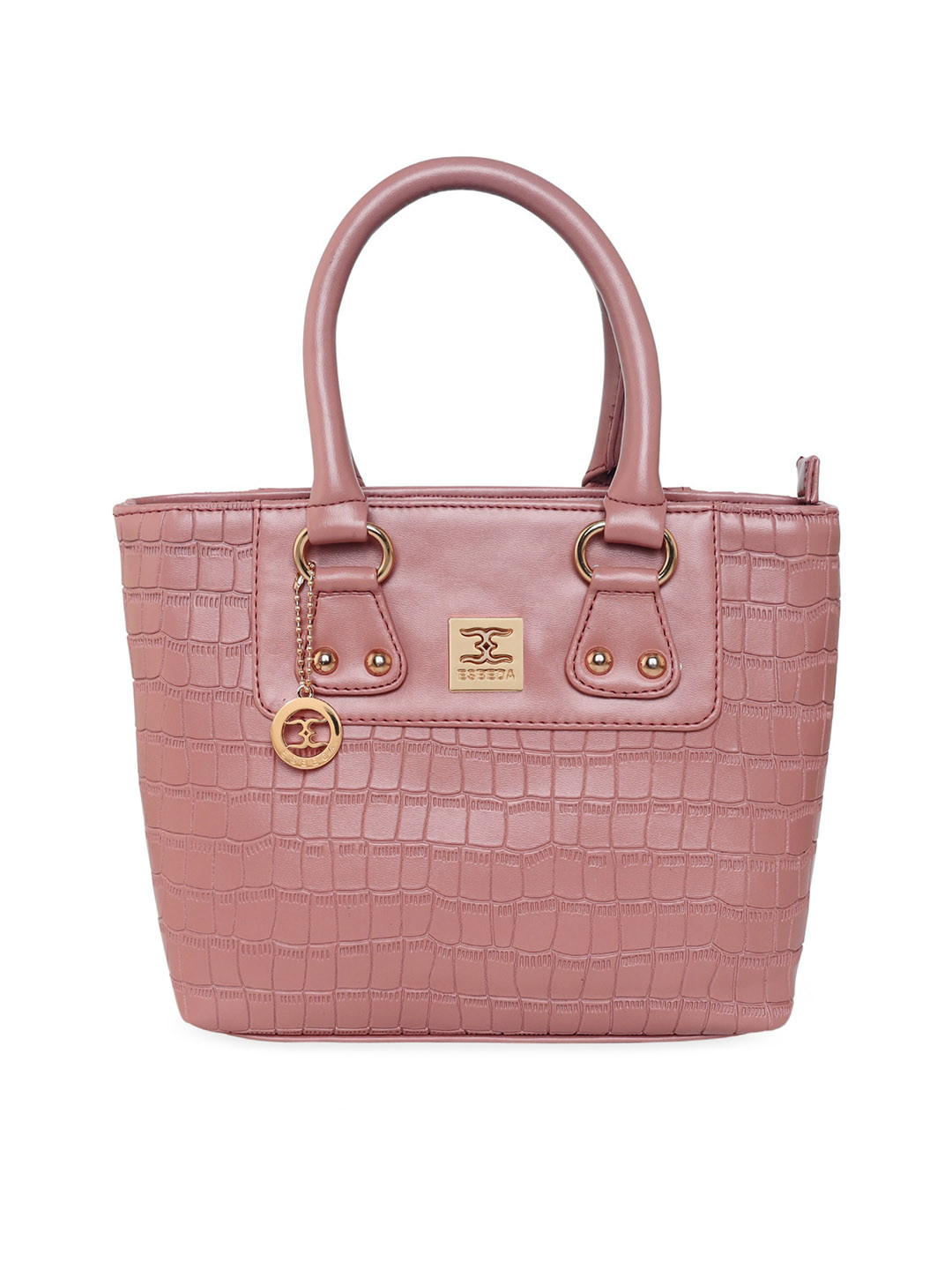

ESBEDA Pink Animal Textured PU Structured Handheld Bag