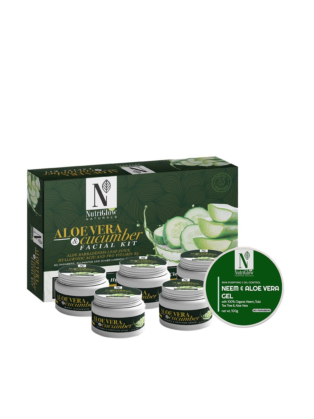 

NutriGlow Unisex Pack of 2 Facial Kit 500gm, White