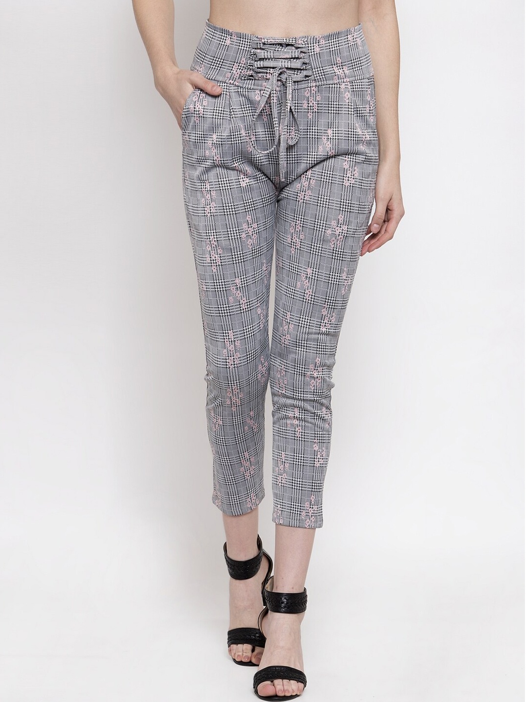 

armure Women Grey & White Printed Jeggings