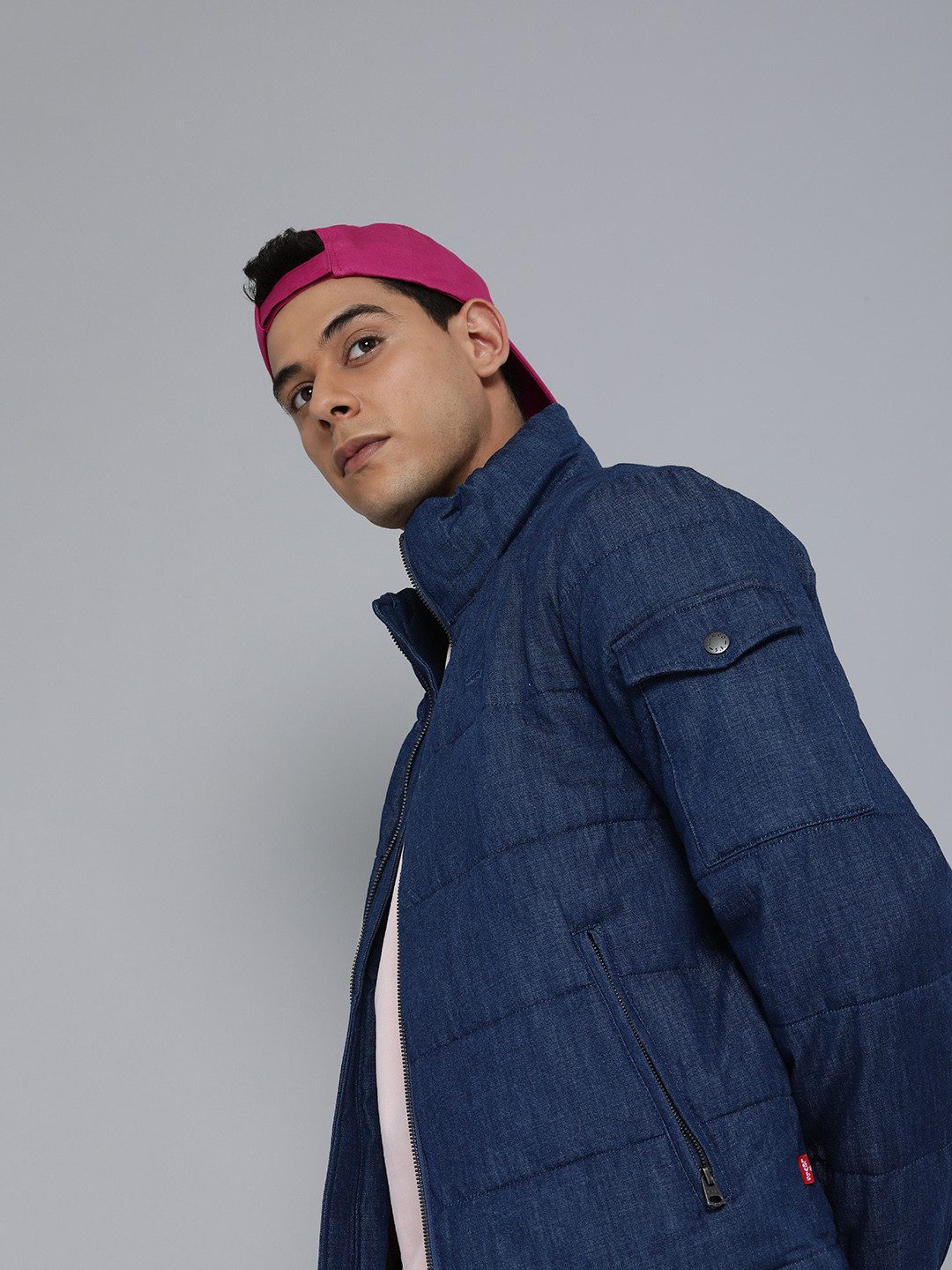 

Levis Men Blue Puffer Jacket