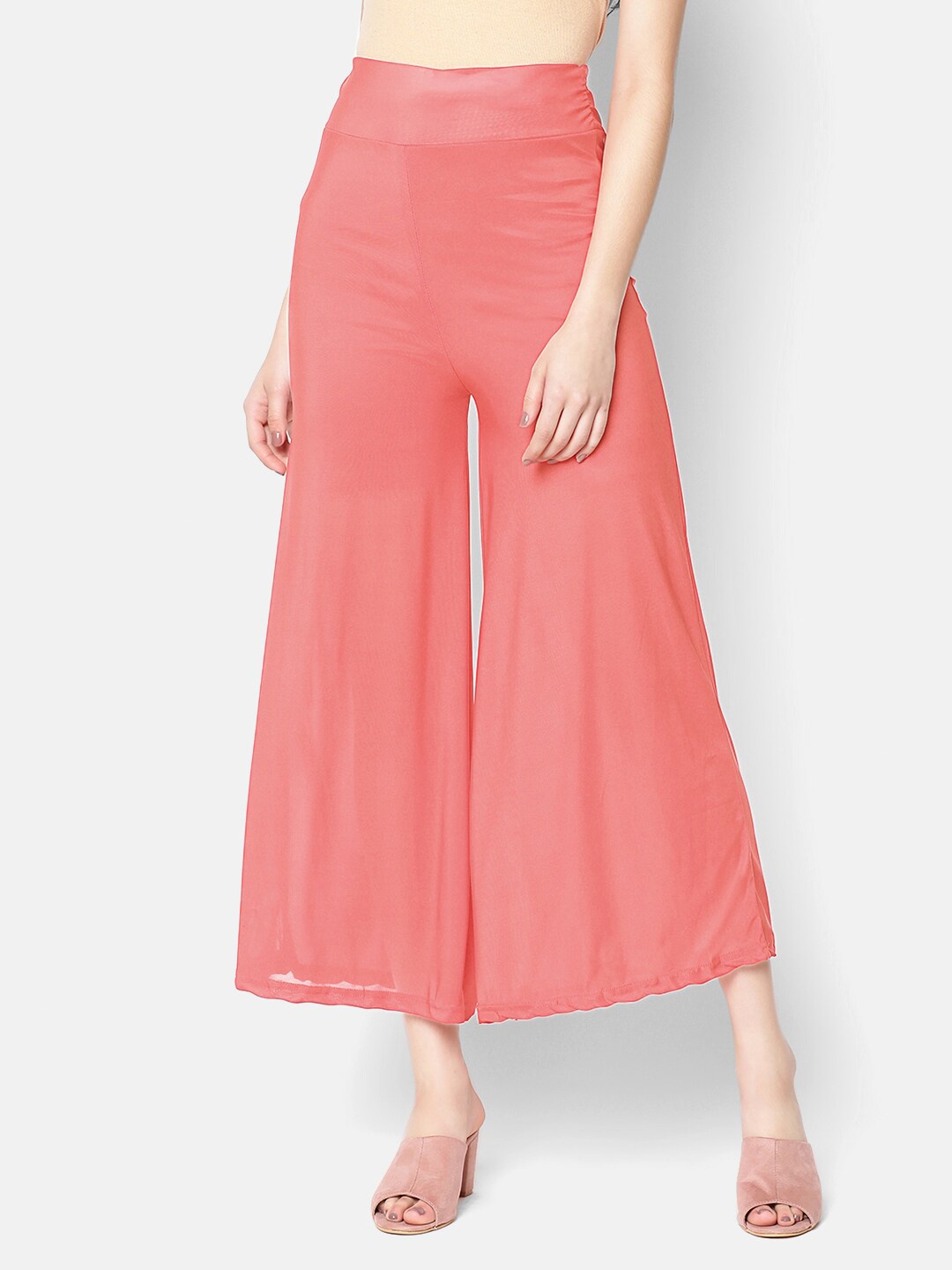 

V2 Value & Variety Women Orange Knitted Palazzos
