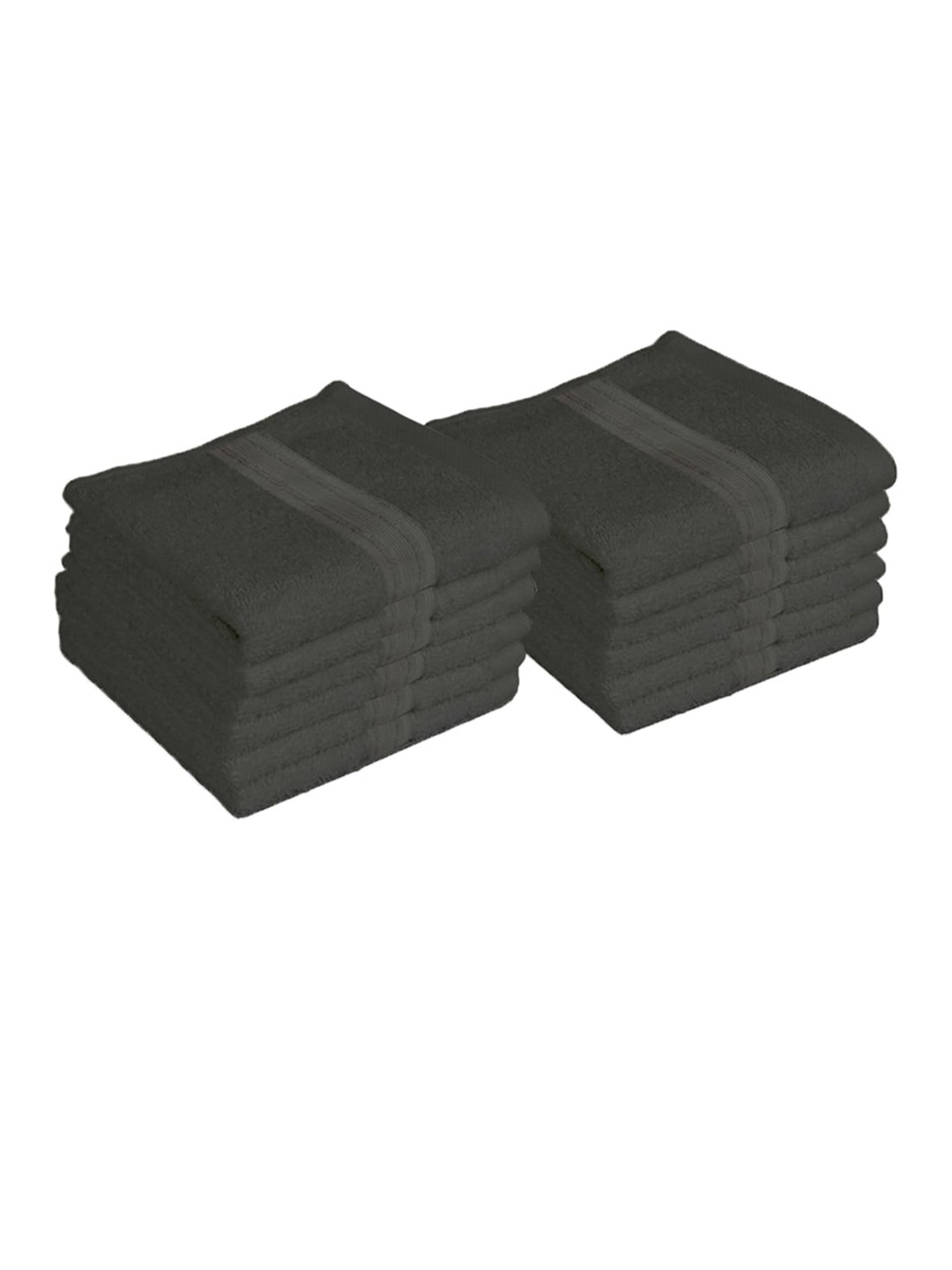 

Lushomes Pack Of 12 Grey Super Soft Cotton 450 GSM Face Towel