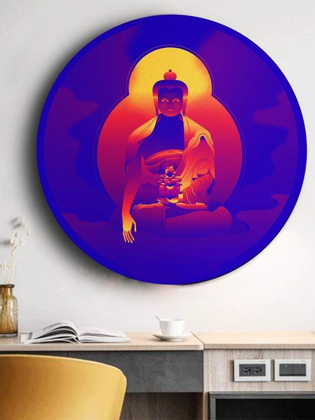 

THE ARTMENT Blue & Red Buddhas Philosophy Wall Art