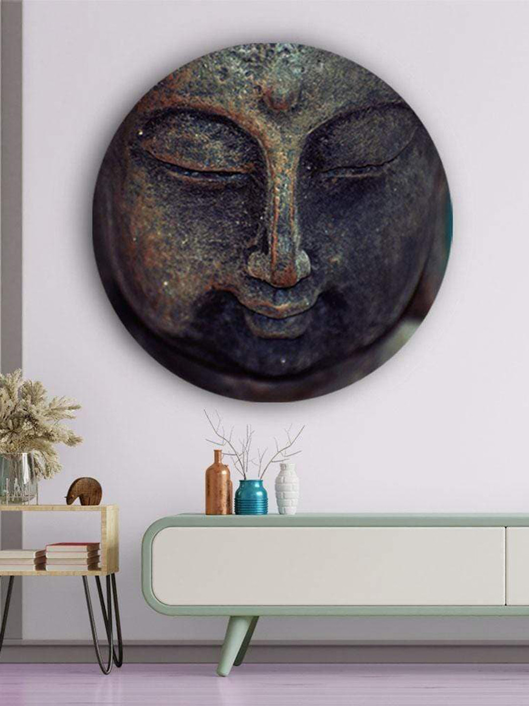 

THE ARTMENT Power of Meditation Matte Finish Canvas-Medium, Brown