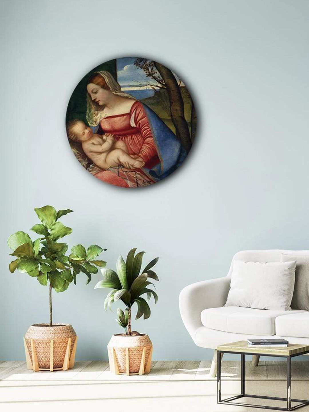 

THE ARTMENT Baby Christ and Madonna Matte Finish Canvas-Small, Multi