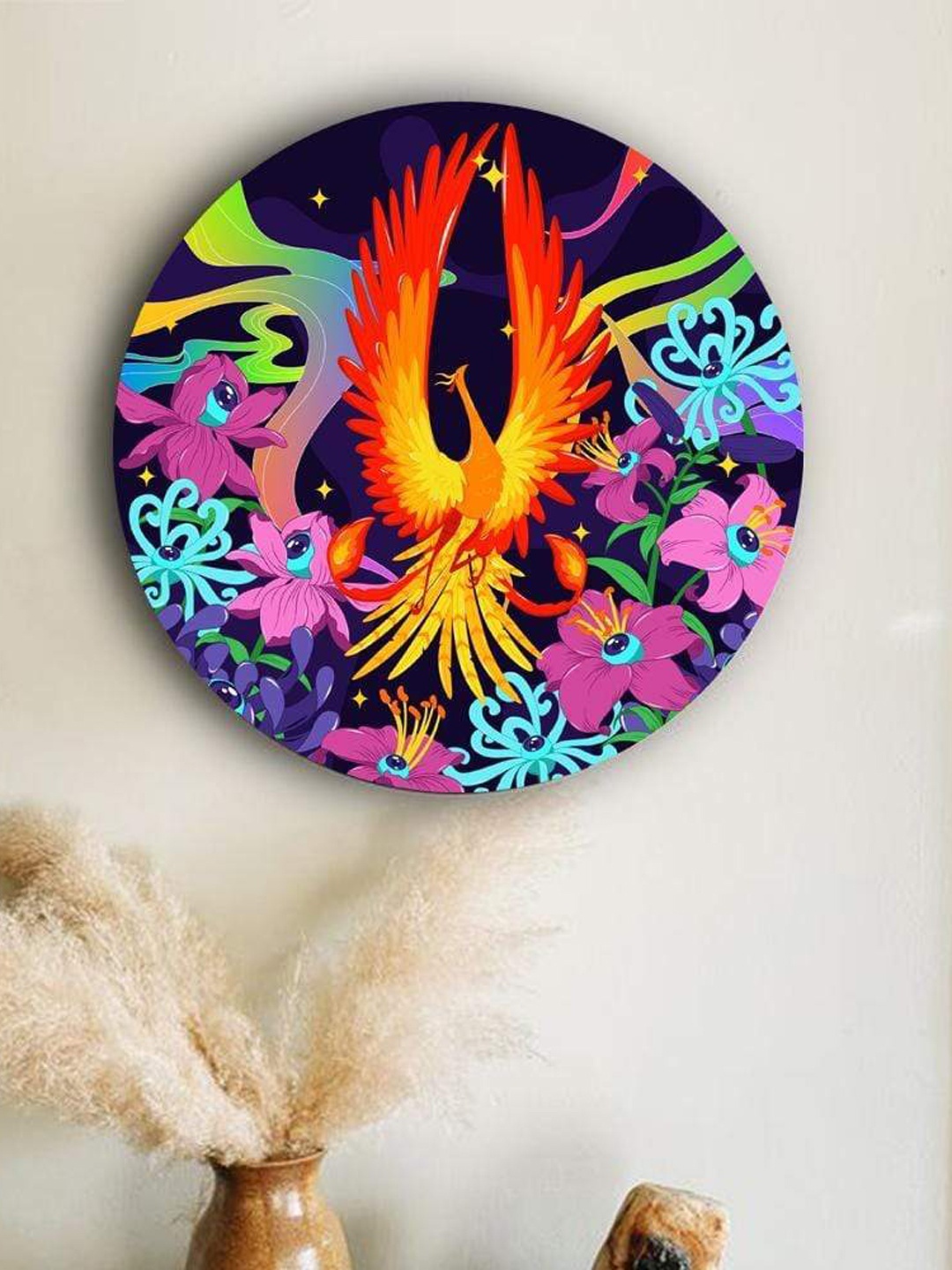 

THE ARTMENT Graceful Phoenix Canvas With Matte Finish, Multi