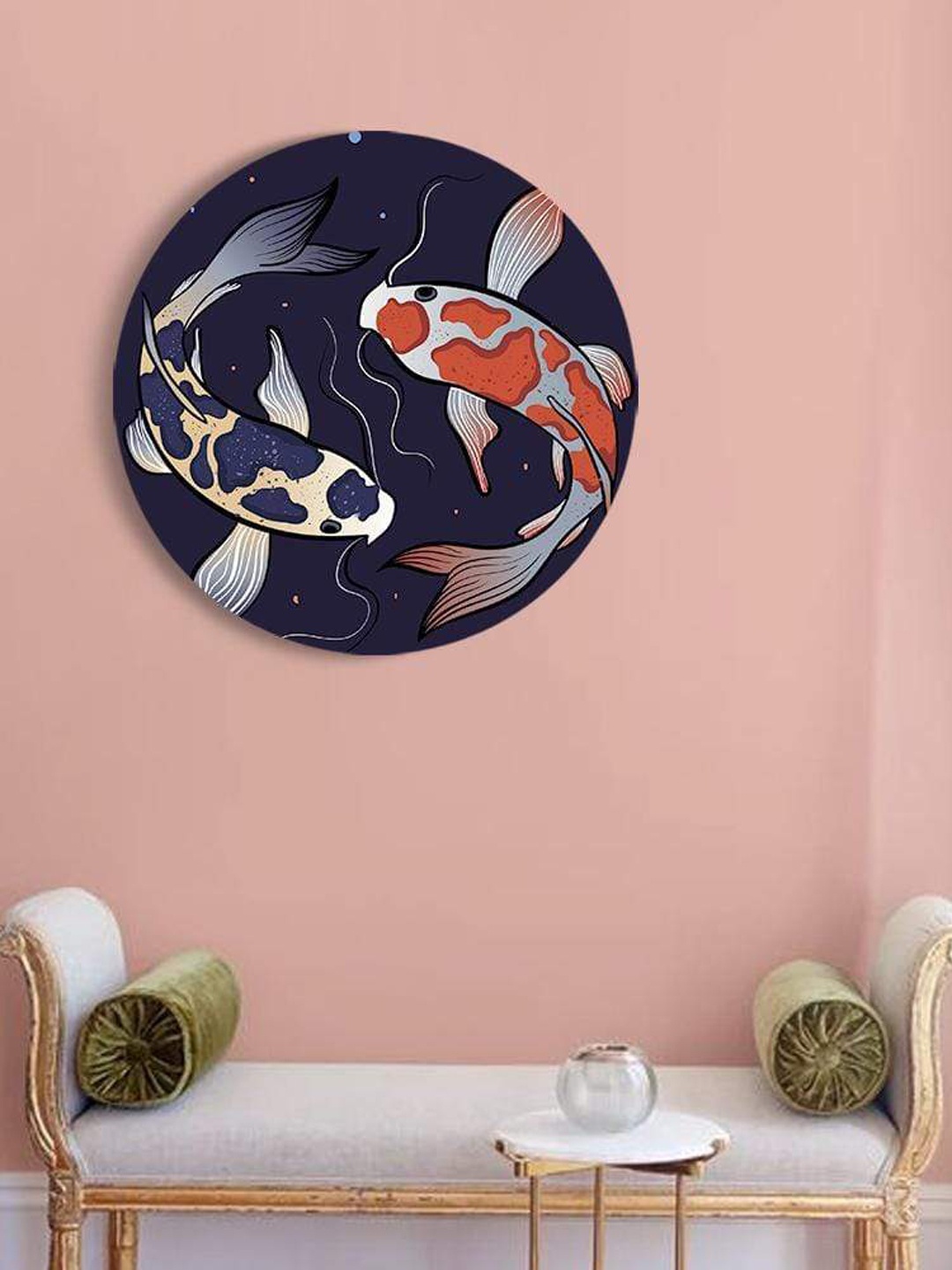 

THE ARTMENT Blue Prized Koi Pond Canvas With Matte Finish