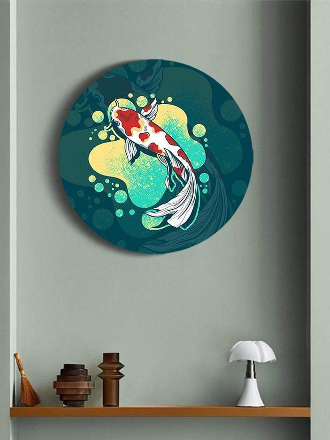 

THE ARTMENT Blue Prized Koi Pond Canvas