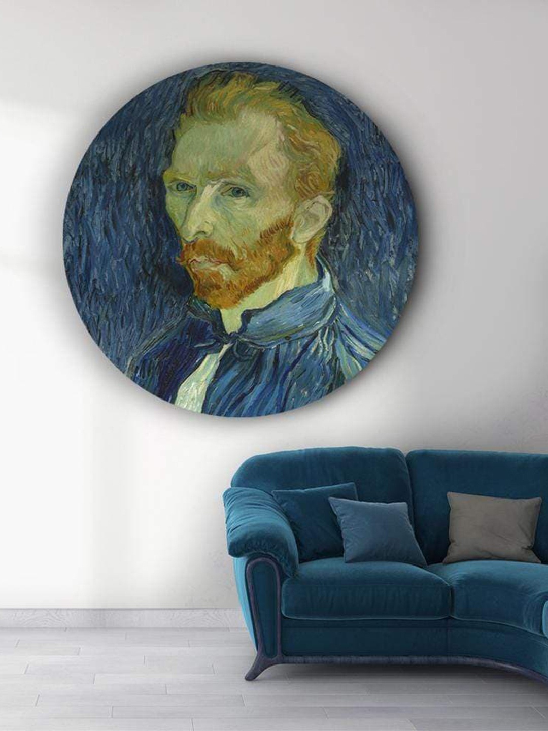 

THE ARTMENT Van Gogh in Element Matte Finish Canvas- Large, Blue