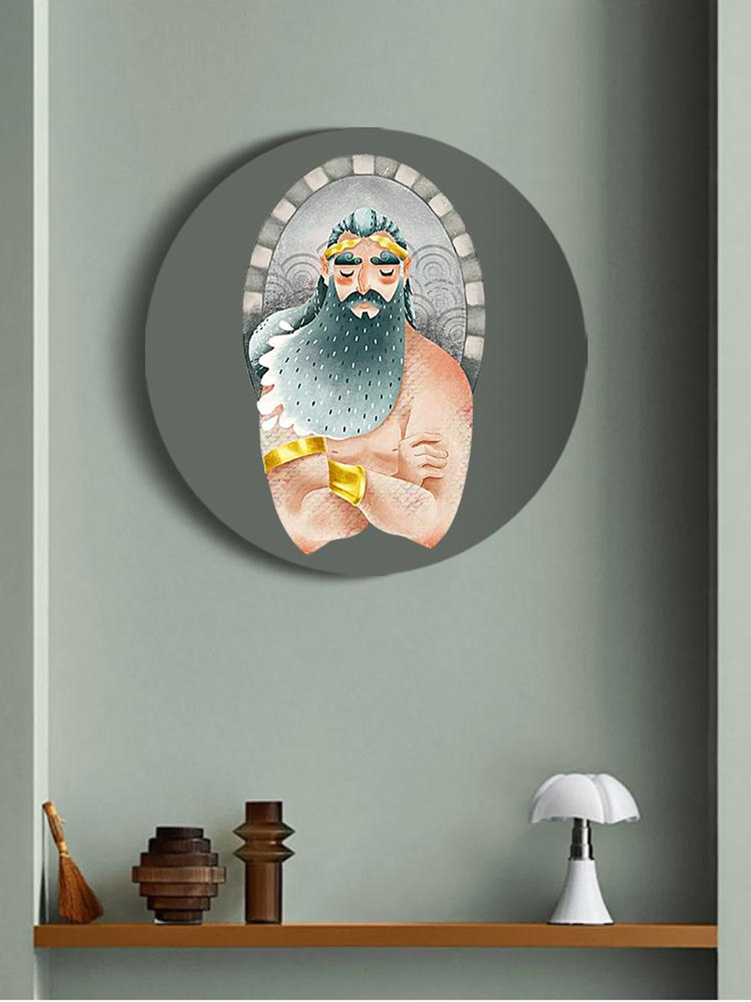 

THE ARTMENT Blessings of Greek Gods Canvas With Matte Finish- Multi (Medium)