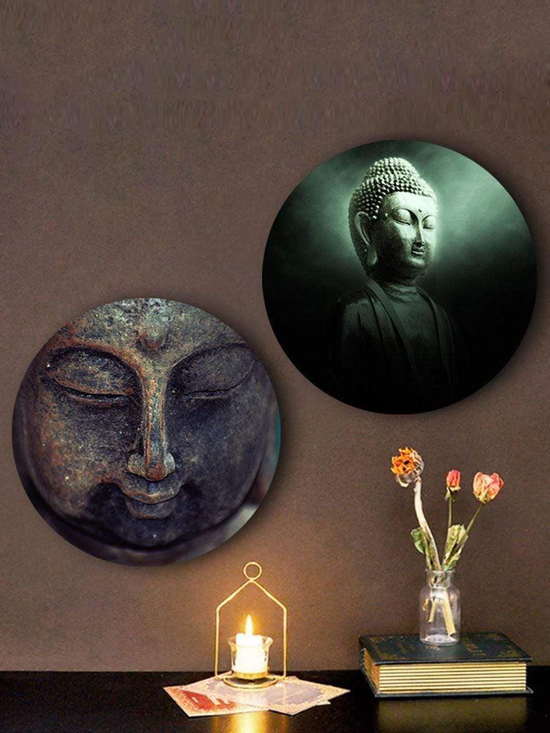 

THE ARTMENT Set Of 2 Multicoloured Power of Meditation Canvas, Multi