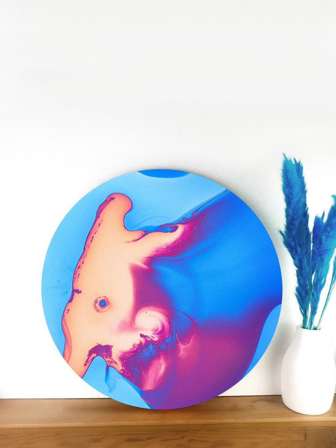 

THE ARTMENT Blue Thermally Flowing Color Canvas - Matte Finish