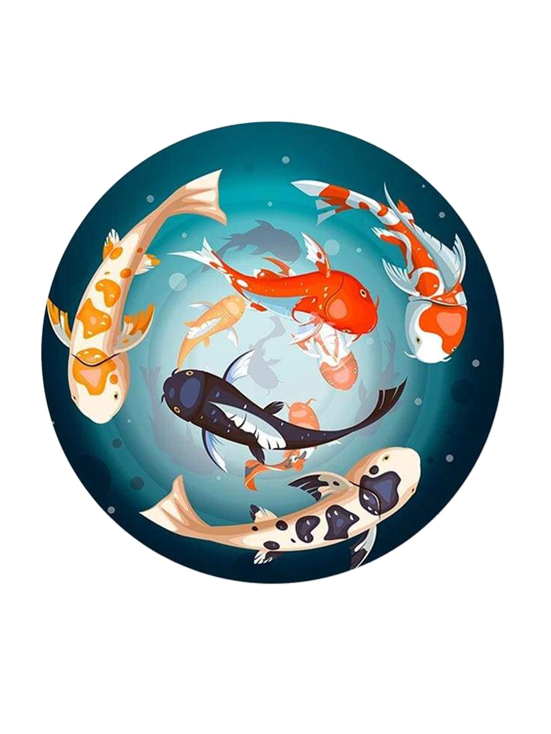 

THE ARTMENT Blue Prized Koi Pond Canvas