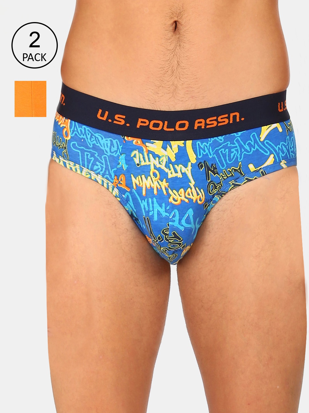 

U.S. Polo Assn. Men Pack Of 2 Assorted Basic Briefs IYAJ-OB0-P2