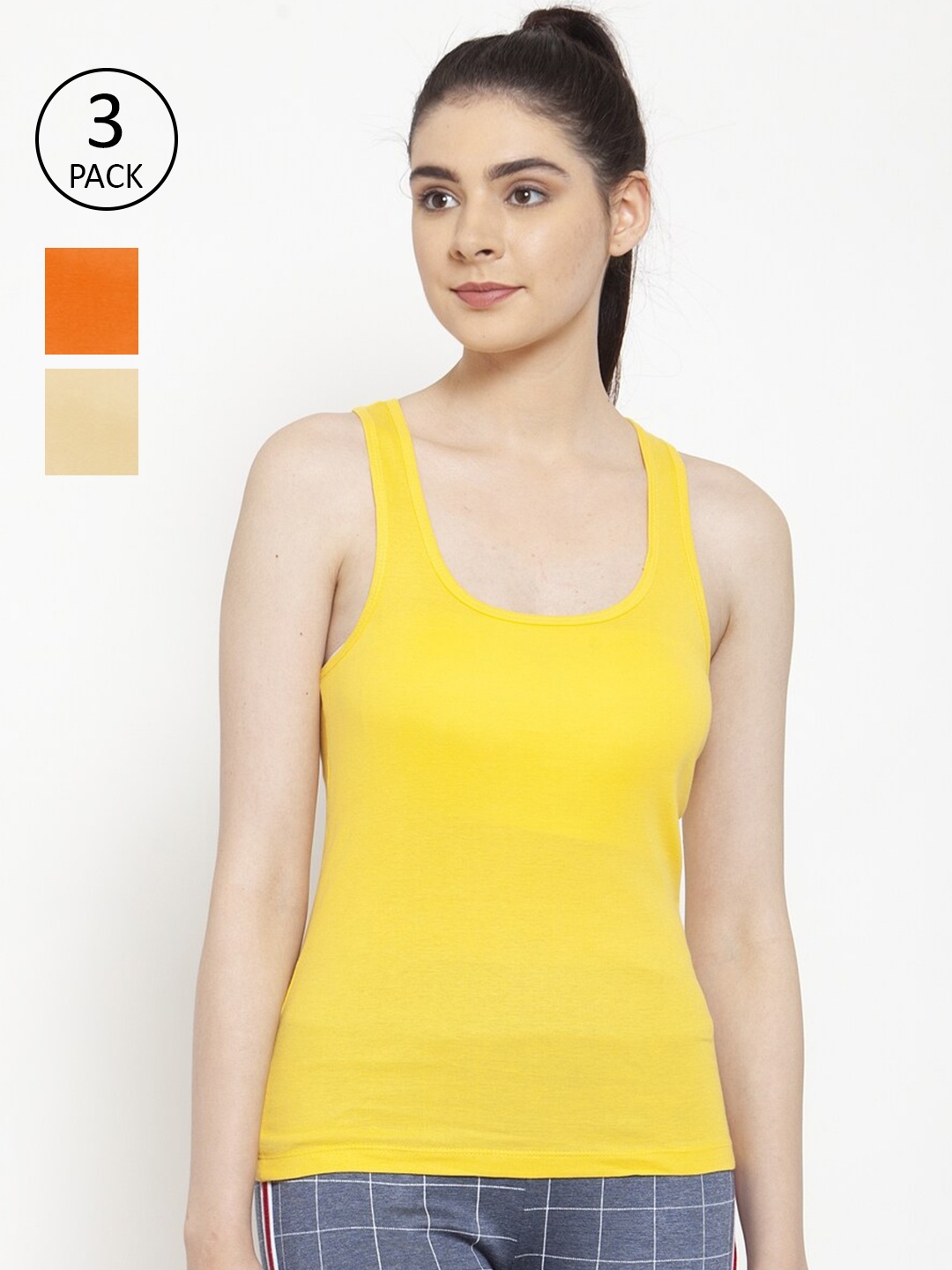

Friskers Yellow Tank Top