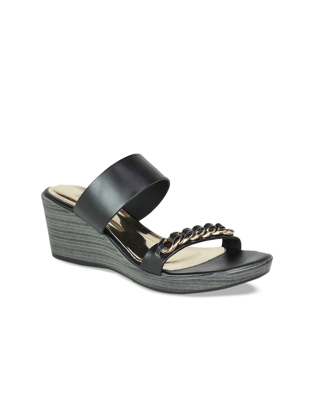 

Inc 5 Black Embellished Wedge Sandals