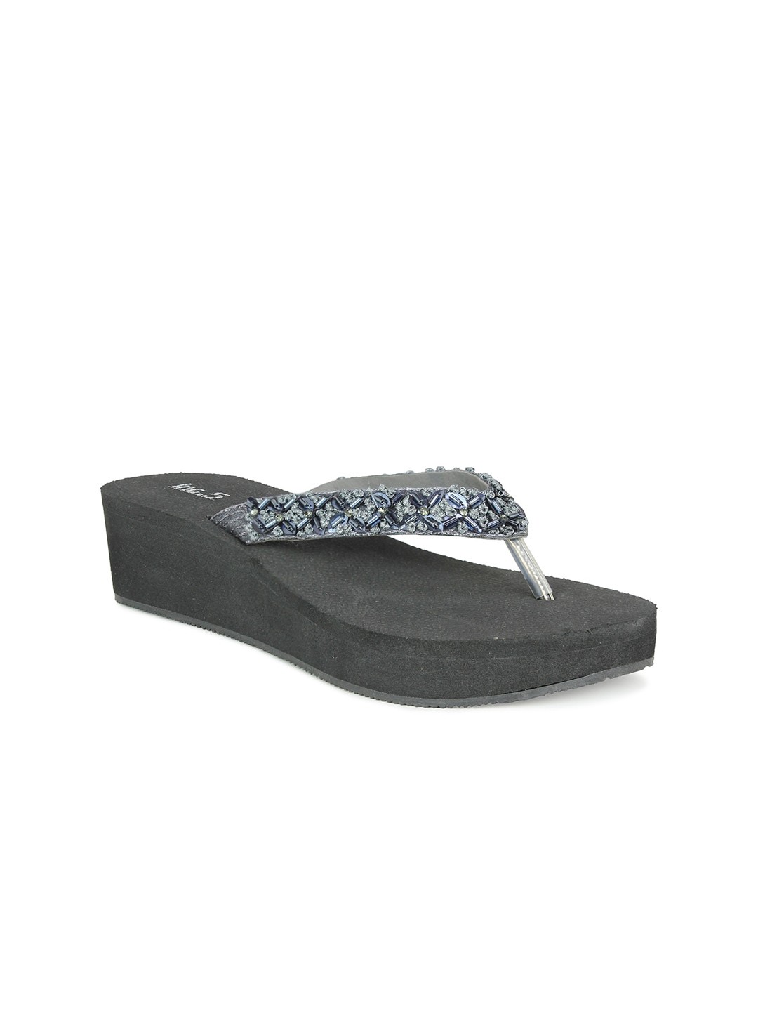 

Inc 5 Grey Embellished Comfort Sandals