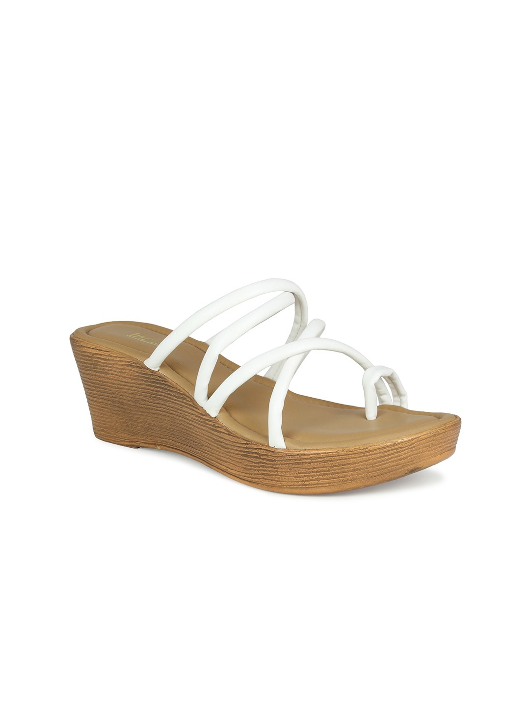 

Inc 5 White Wedge Sandals