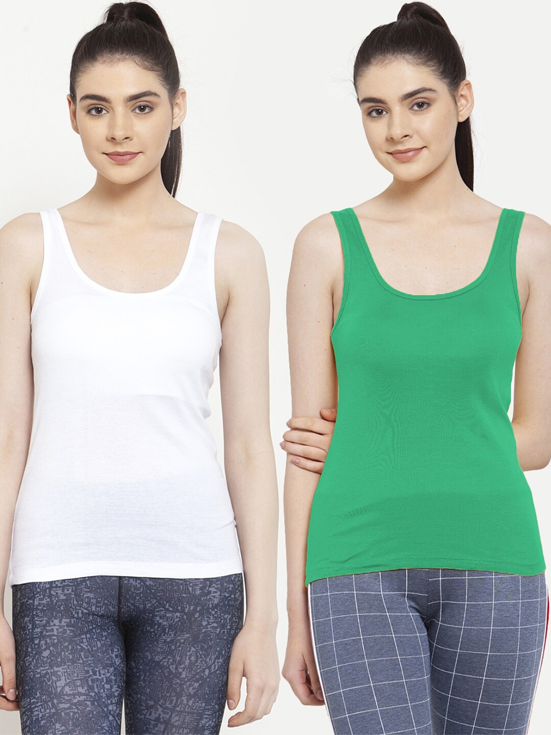 

Friskers Pack Of 2 Tank Tops, White