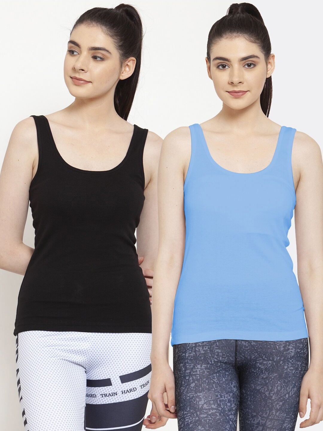 

Friskers Pack Of 2 Tank Tops, Black