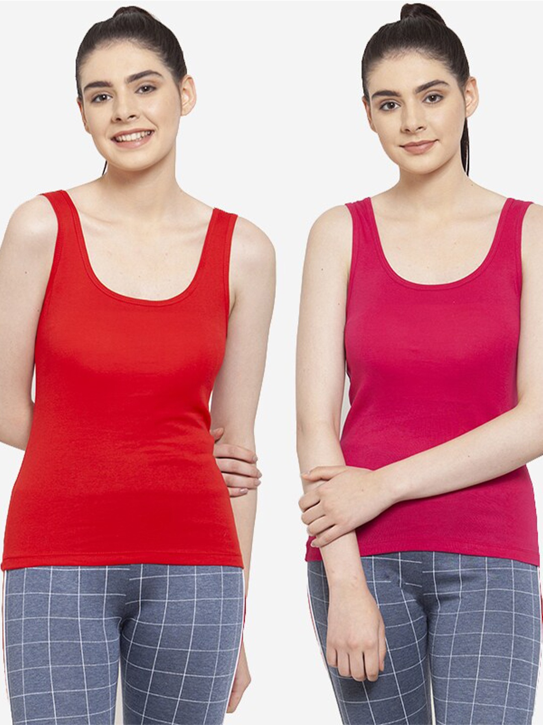 

Friskers Pack Of 2 Tank Tops, Red
