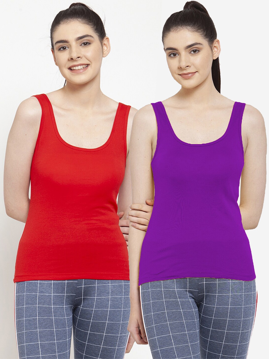 

Friskers Pack Of 2 Tank Tops, Red