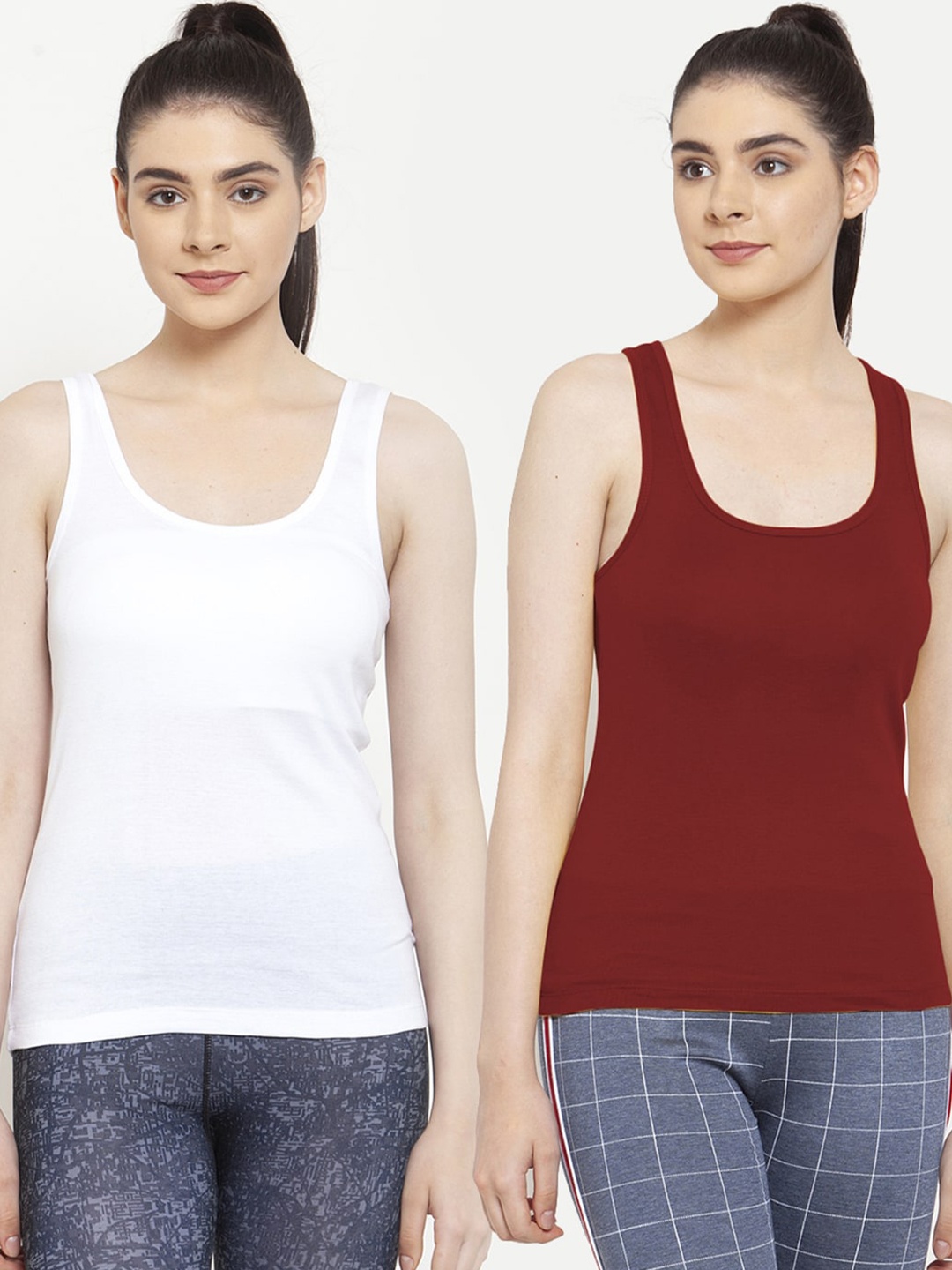

Friskers Pack Of 2 Tank Tops, White